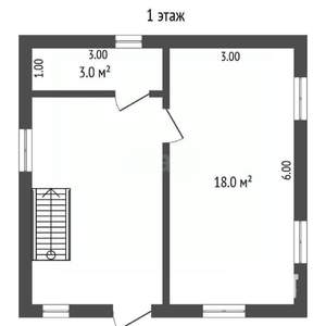 Дом 54м&sup2;, 2-этажный, участок 15 сот.  