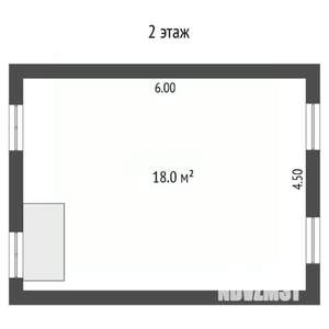 Дом 54м&sup2;, 2-этажный, участок 15 сот.  