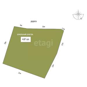 Дом 105м², 1-этажный, участок 5 сот.  