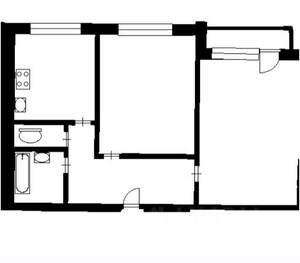 2-к квартира, на длительный срок, 51м2, 4/9 этаж