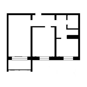 2-к квартира, вторичка, 54м2, 1/5 этаж