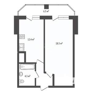 1-к квартира, вторичка, 40м2, 10/10 этаж