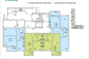 2-к квартира, вторичка, 58м2, 1/10 этаж
