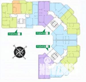 2-к квартира, сданный дом, 53м2, 10/10 этаж