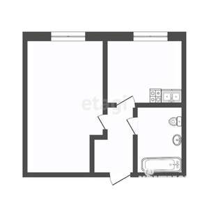 1-к квартира, вторичка, 34м2, 8/9 этаж