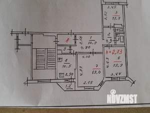 3-к квартира, вторичка, 81м2, 2/5 этаж