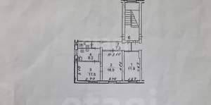 2-к квартира, вторичка, 56м2, 2/3 этаж