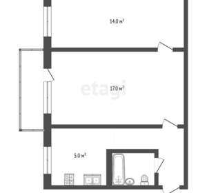 2-к квартира, вторичка, 44м2, 3/5 этаж