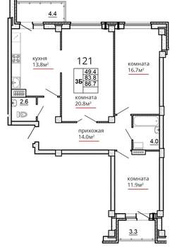 Фото квартиры на продажу (1)