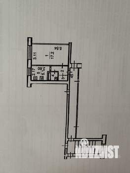 1-к квартира, вторичка, 28м2, 4/5 этаж