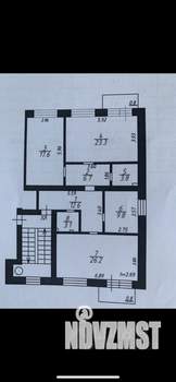3-к квартира, вторичка, 103м2, 4/4 этаж