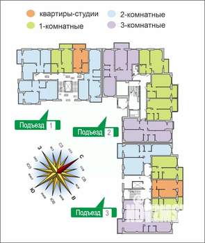 1-к квартира, вторичка, 37м2, 1/10 этаж