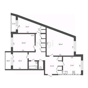 4-к квартира, вторичка, 81м2, 5/5 этаж