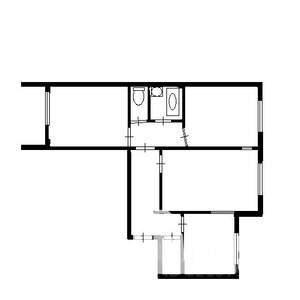 3-к квартира, вторичка, 66м2, 5/5 этаж