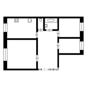 3-к квартира, вторичка, 64м2, 3/5 этаж