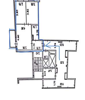 2-к квартира, вторичка, 50м2, 10/16 этаж