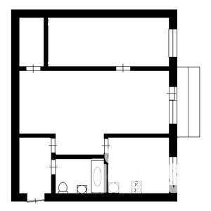 2-к квартира, вторичка, 44м2, 2/6 этаж