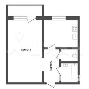 1-к квартира, вторичка, 32м2, 4/5 этаж