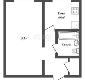 1-к квартира, вторичка, 30м2, 4/5 этаж