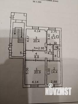 3-к квартира, вторичка, 83м2, 2/3 этаж