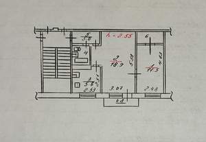 2-к квартира, вторичка, 41м2, 4/5 этаж