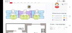 2-к квартира, сданный дом, 58м2, 1/9 этаж