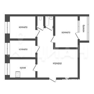 3-к квартира, вторичка, 61м2, 5/9 этаж