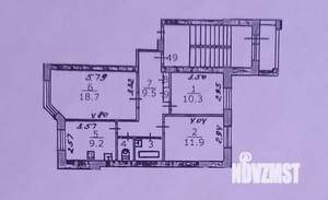 3-к квартира, вторичка, 65м2, 5/5 этаж