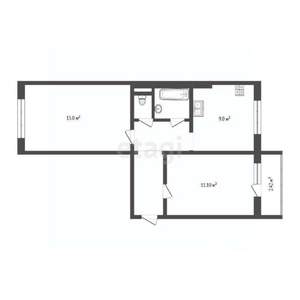 2-к квартира, вторичка, 48м2, 2/5 этаж