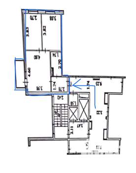 2-к квартира, вторичка, 50м2, 10/16 этаж